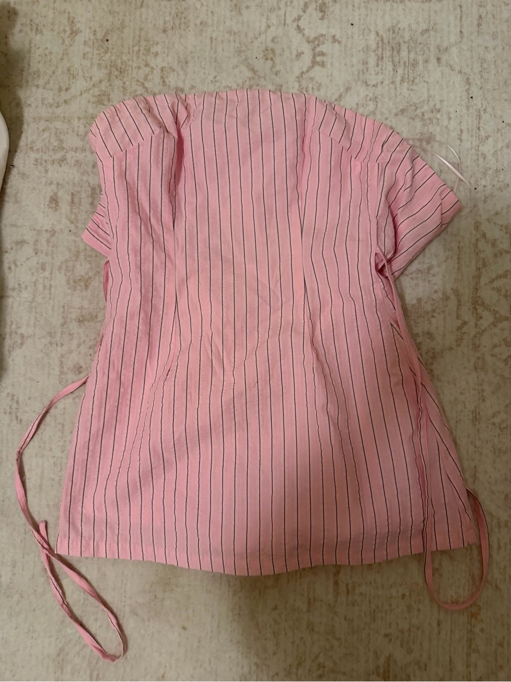 Pink Striped princess Polly romper